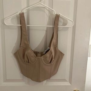Nude bustier grey bandit
